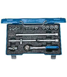 JUEGO DE LLAVES DE VASO 3/8"" 17 PZAS 6-19 MM 6235710 GEDORE